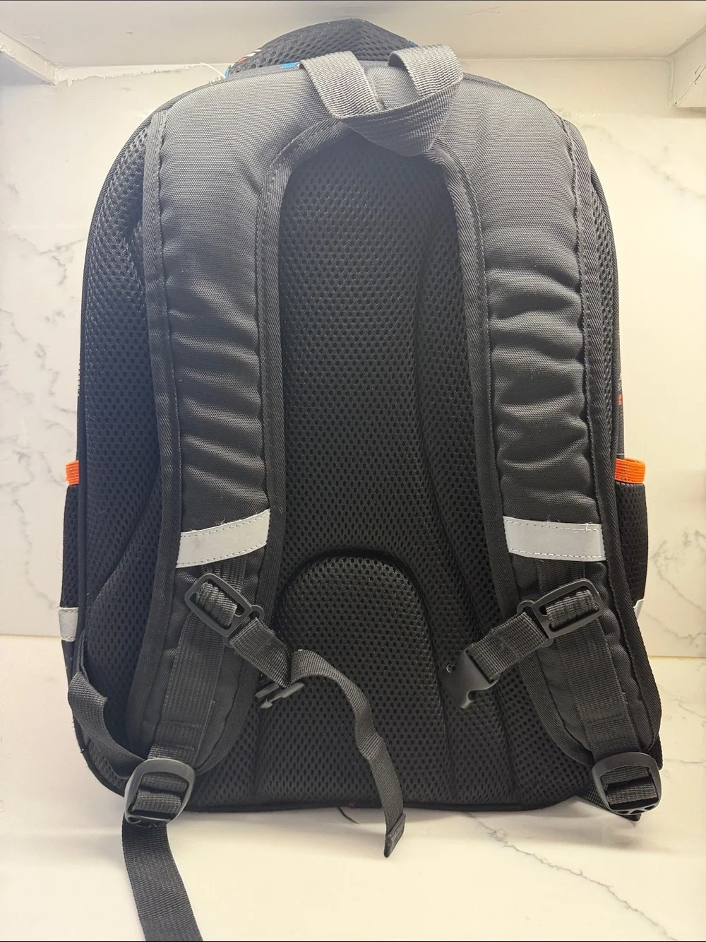 Kids Rocket Backpack - Black with Orange Trim